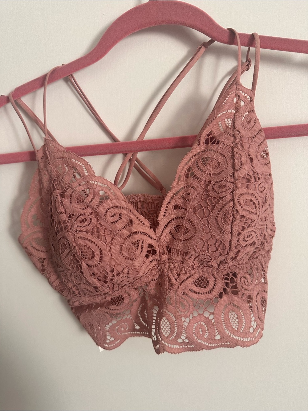 Victoria's Secret Dusty Rose Lace Bralette